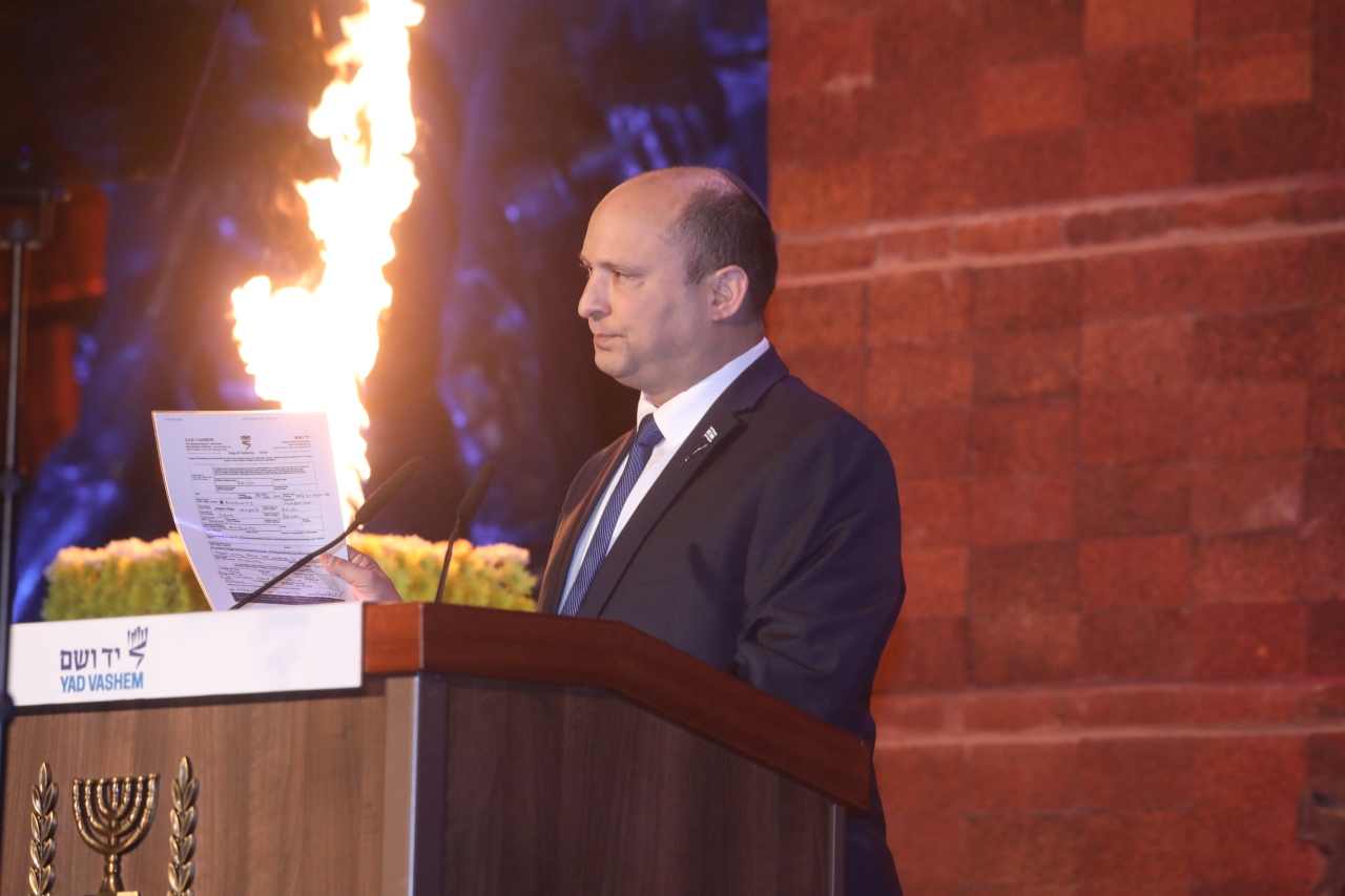Prime Minister Bennett: "The Shoah was the ultimate expression of antisemitism that has been around for millennia"